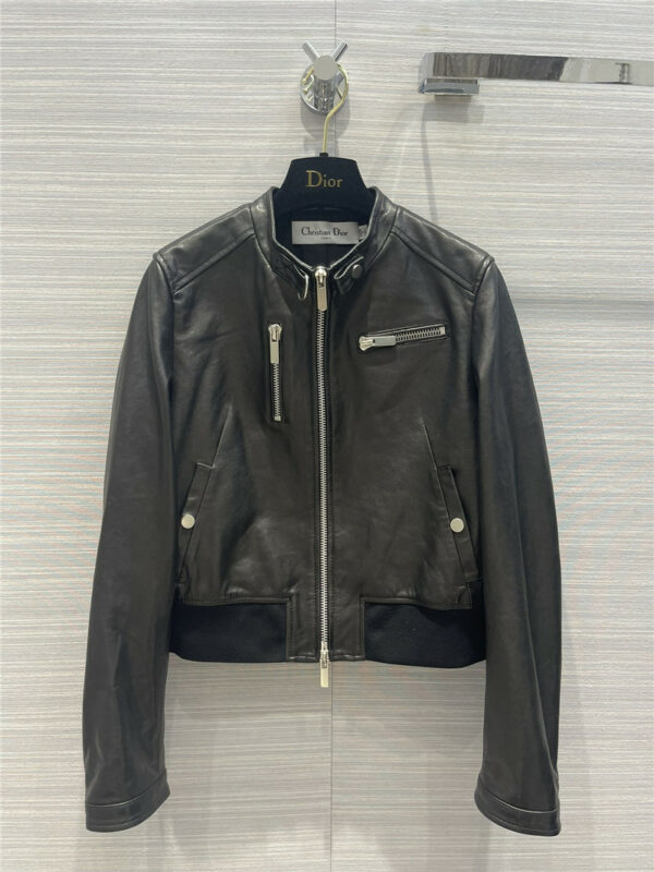 dior leather jacket