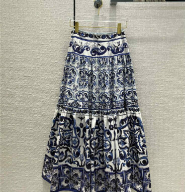 dolce & gabbana d&g cotton print skirt