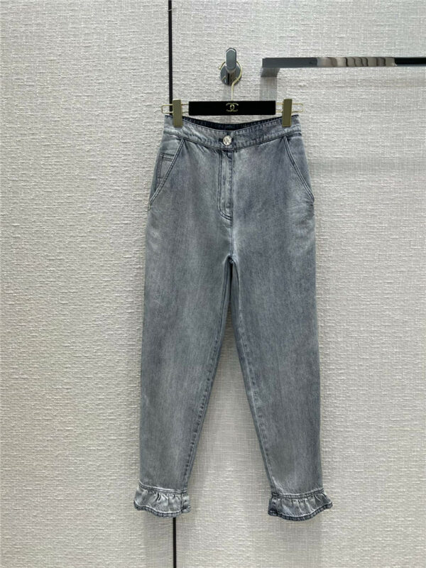 chanel straight jeans womens