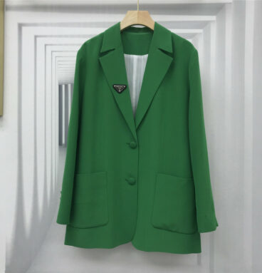 prada green blazer