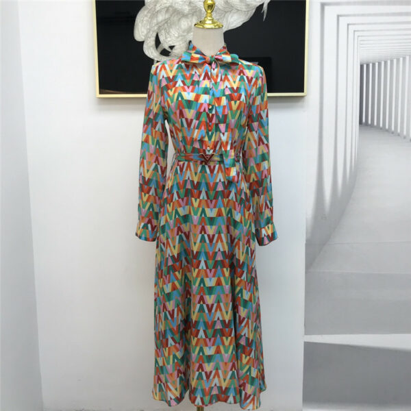 valentino colorful print maxi dress