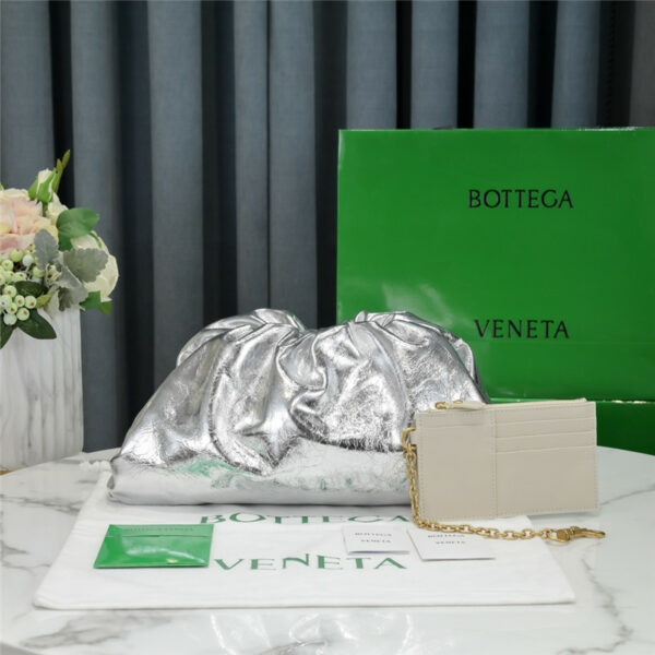 bottega veneta the pouch bag silver