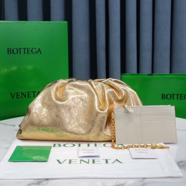 bottega veneta the pouch bag gold