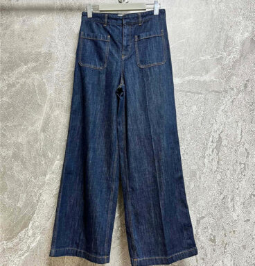 dior wide leg jeans