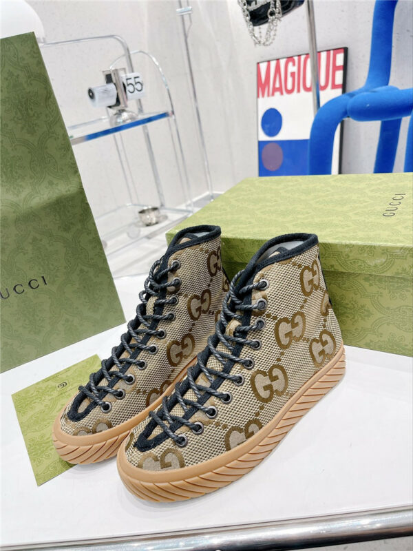 gucci high top casual sneakers