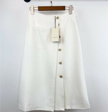 gucci open button skirt