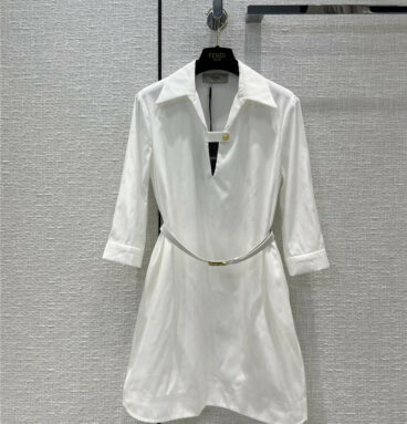 fendi white shirt dress