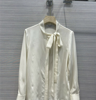 valentino white silk shirt