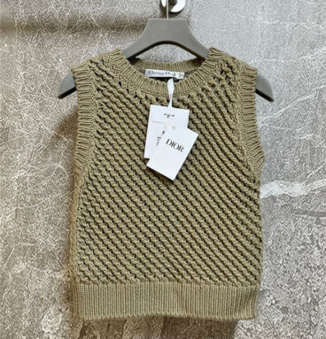 dior sleeveless knitted vest