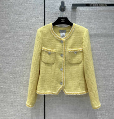 chanel vintage yellow jacket