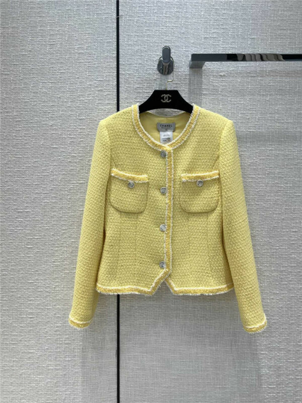chanel vintage yellow jacket