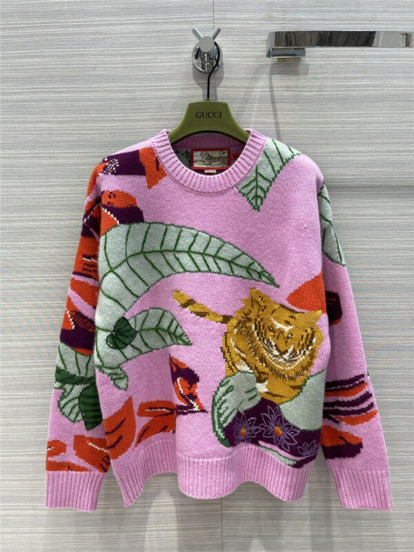 gucci tiger cashmere sweater