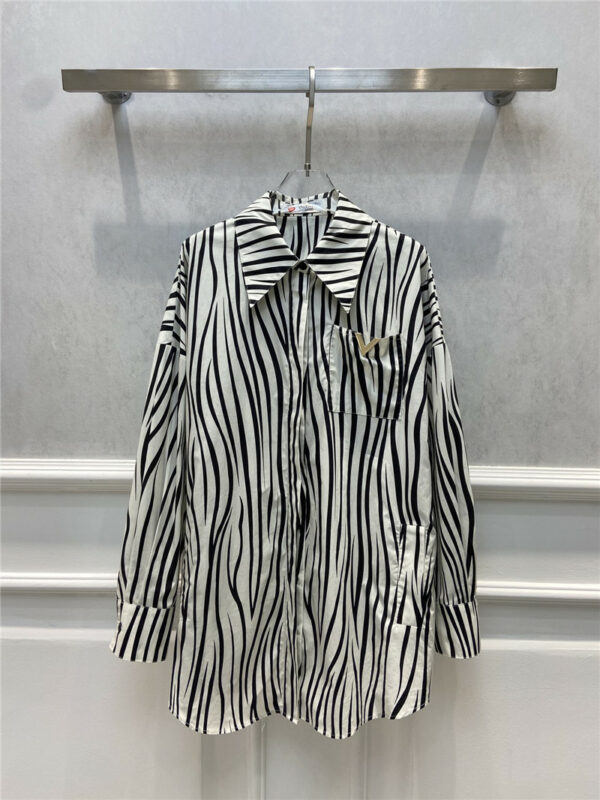 valentino zebra print shirt