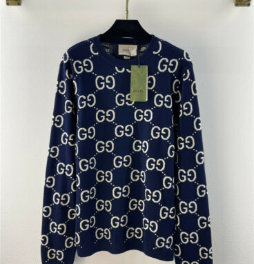 gucci gg pattern sweater
