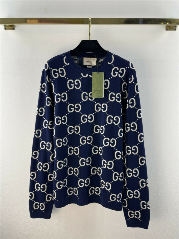 gucci gg pattern sweater