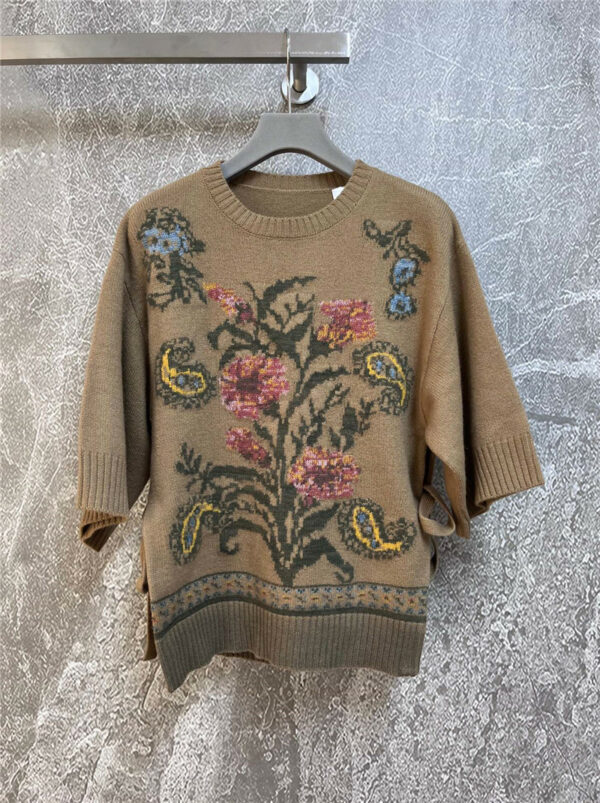 dior floral cashmere sweater