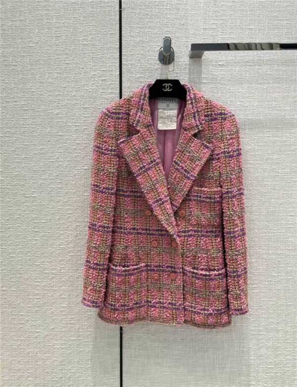 chanel vintage double breasted blazer