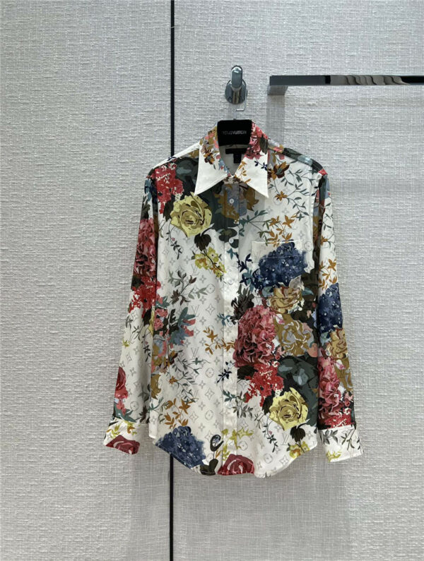louis vuitton lv gorgeous floral shirt