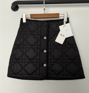 dior CD quilted cotton skirt