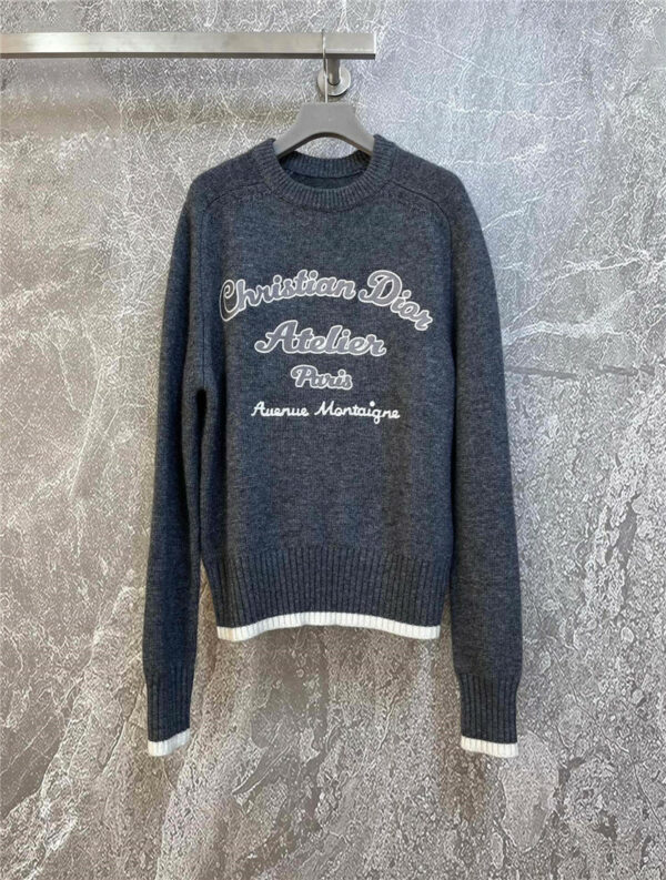 dior grey wool sweater