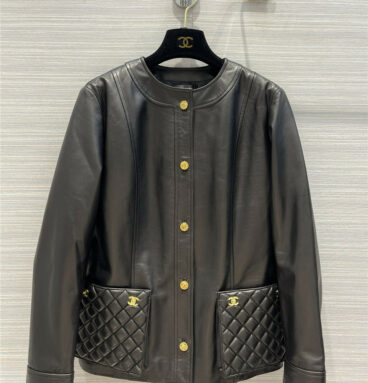 chanel vintage leather jacket