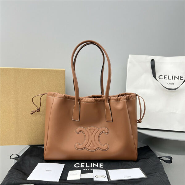 celine tote full leather shopping bag