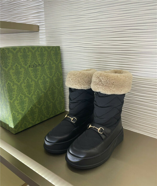 gucci snow down boots