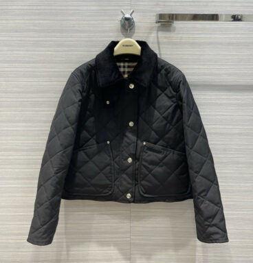 burberry reversible diamond-quilted quilted jacket