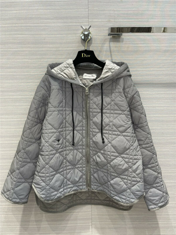 dior lady cannage quilted hooded jacket