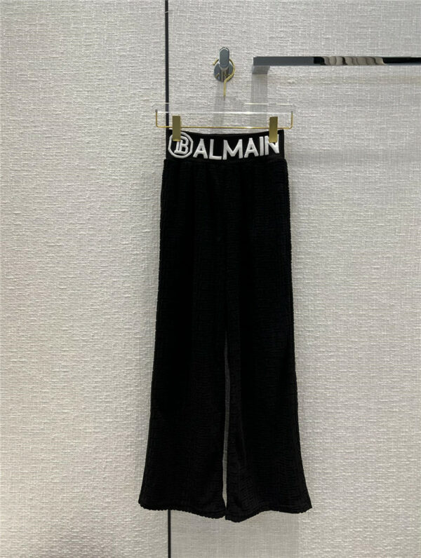 balmain embossed logo track pants