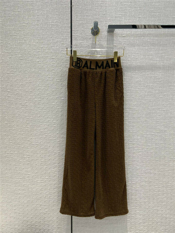 balmain embossed logo track pants