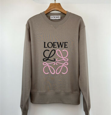 loewe logo embroidered sweatshirt