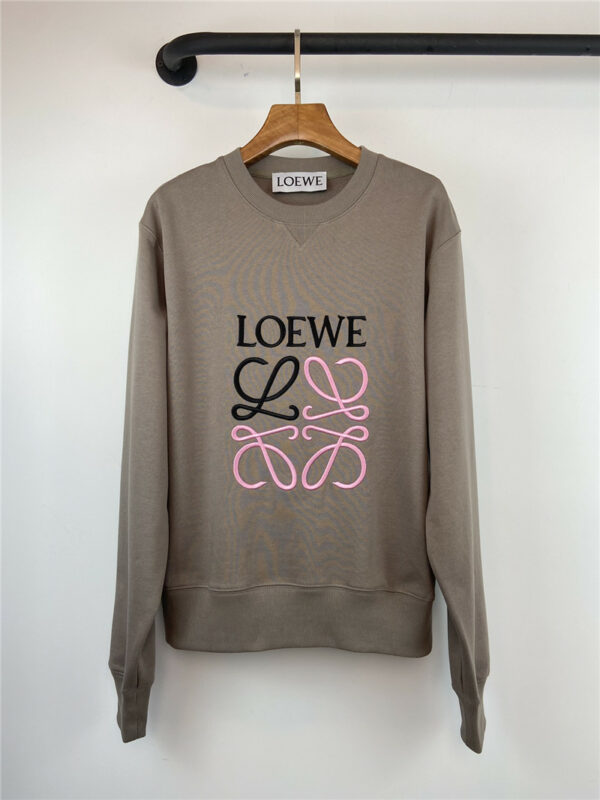 loewe logo embroidered sweatshirt