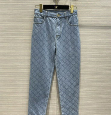 chanel diamond watermark jeans