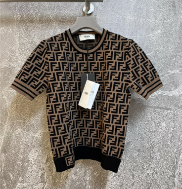 fendi ff classic pattern sweater