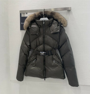 moncler mid length down jacket