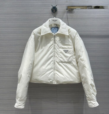 prada white down jacket