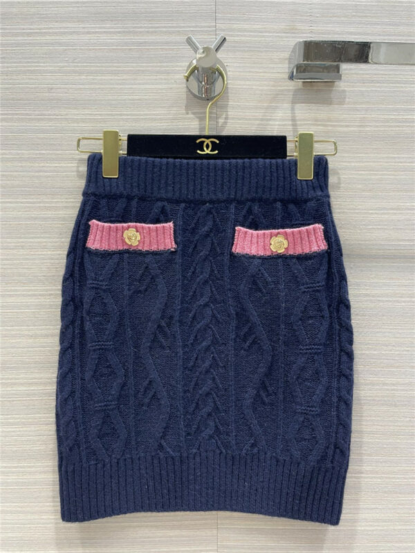 chanel classic braided skirt