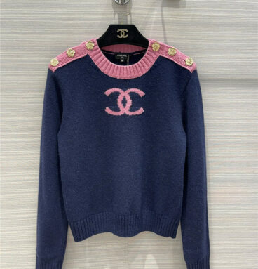 chanel classic cc crew neck classic sweater