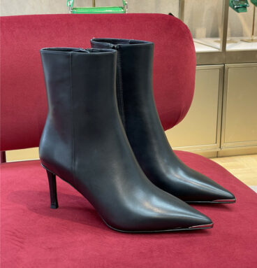 celine pointed toe stiletto ankle boots