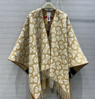 burberry cashmere shawl scarf cape