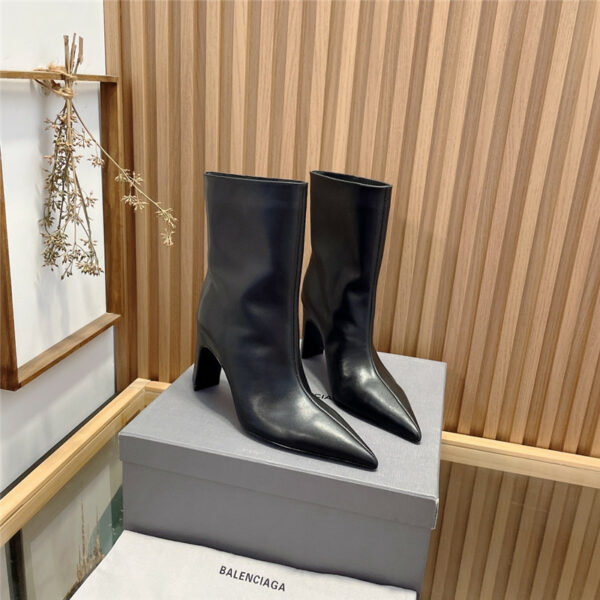 balenciaga high heel pointed ankle boots