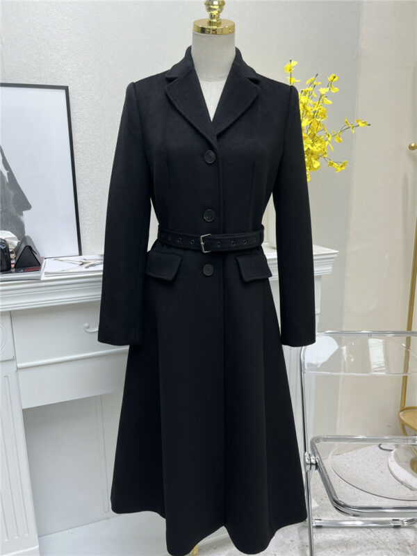dior CD black wool coat