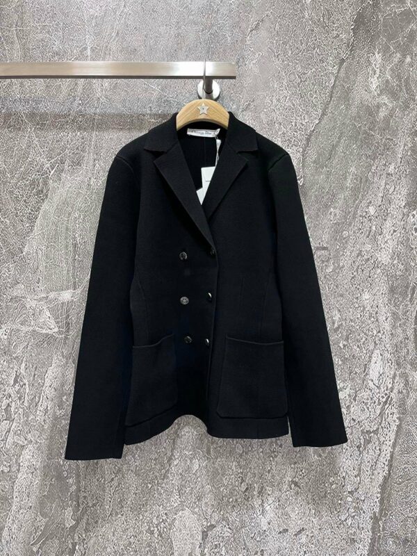 dior lapel knitted jacket