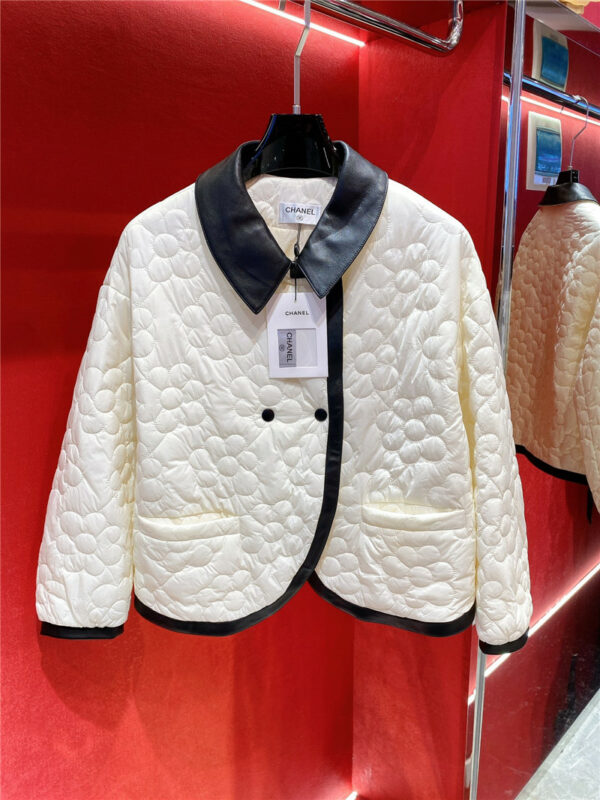 chanel thin cotton short sheepskin coat