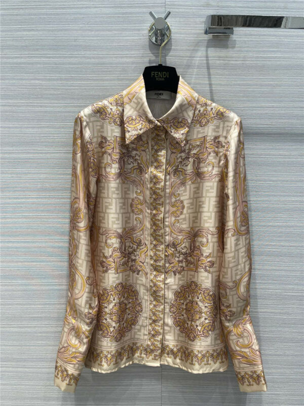 versace fendi silk shirt