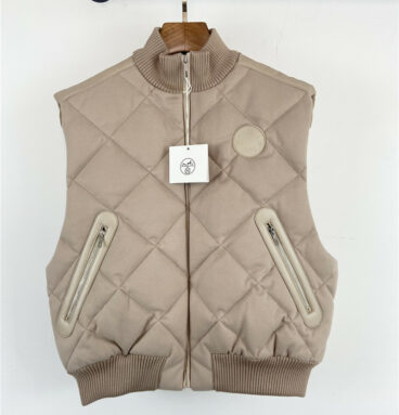 hermes cashmere quilted vest