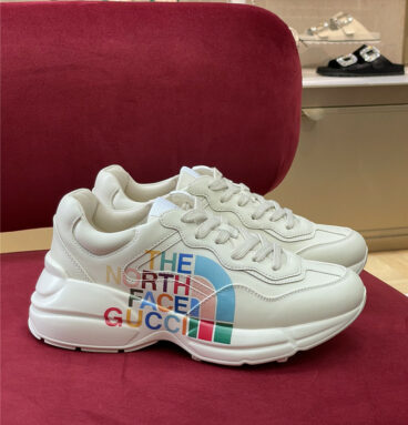 gucci rhyton north face sneakers women