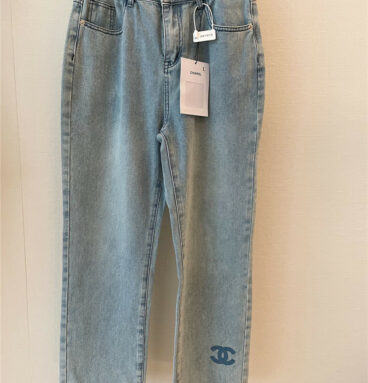 chanel vintage straight-leg jeans