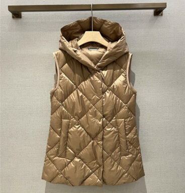 moncler down hooded vest